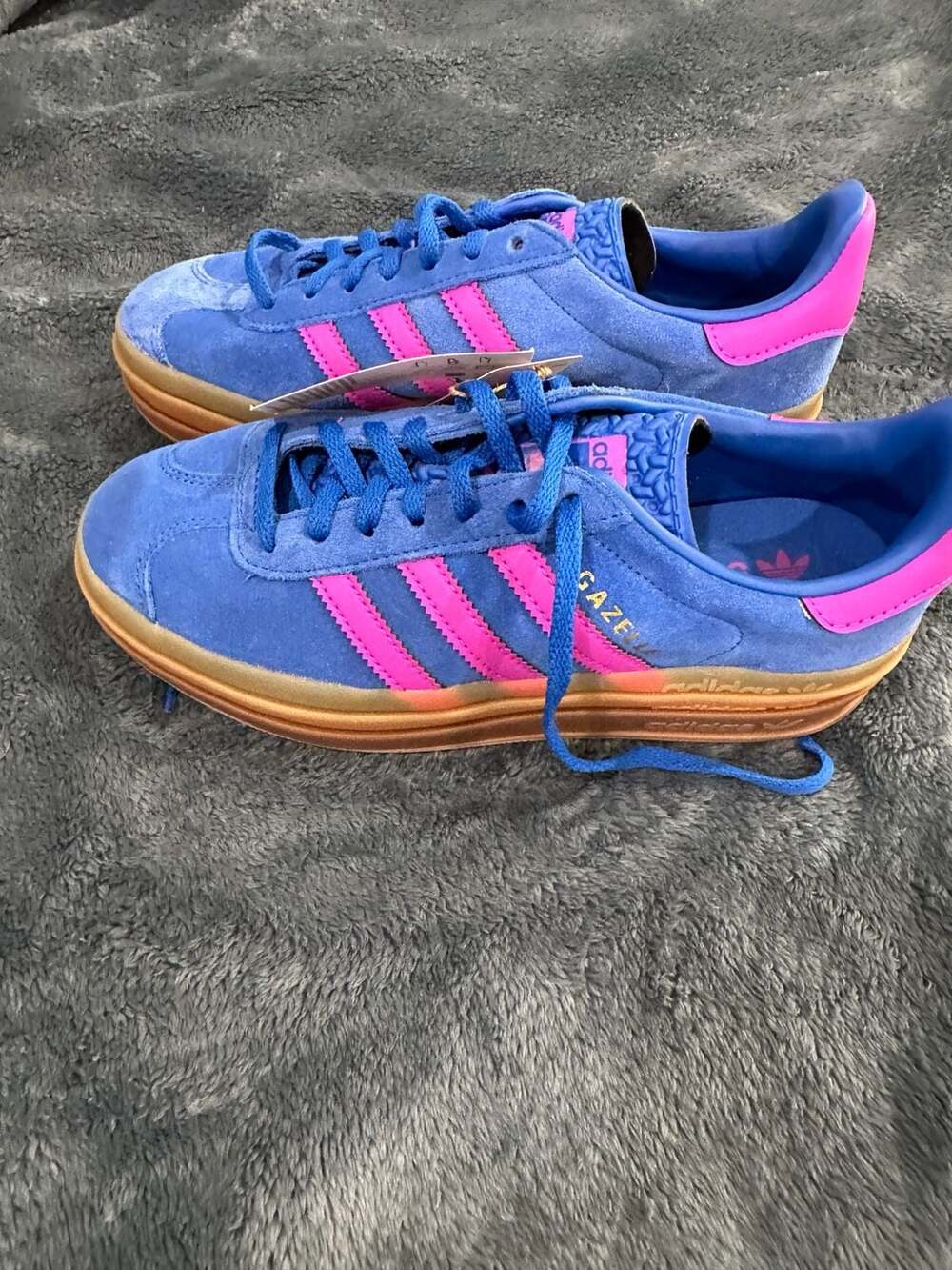 adidas Gazelle Bold W Bold Blue Lucid Pink IG4367 Women's Size 7.5 - Picture 4 of 6
